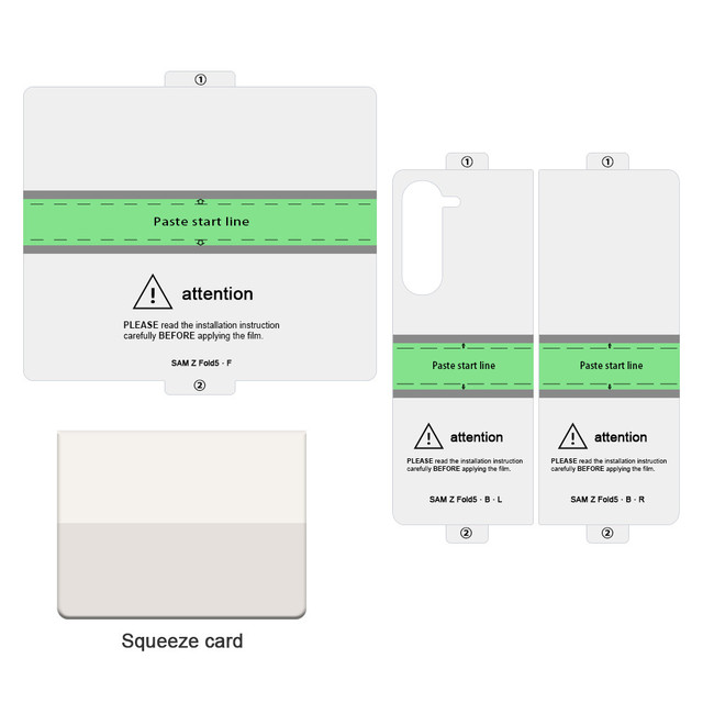 Flexible Clear Full Cover Outer Inner Hydrogel TPU Film Foldable Screen Protectors for Samsung Galaxy Z Fold 5 4 3 6 7 8