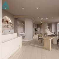Meuble de rangement LED étanche et écologique sur mesure pour salon de beauté, présentoir OEM pour spa commercial