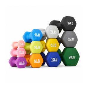 Haltères hexagonaux en fonte durables avec logo personnalisé du fournisseur, 1, <span class=keywords><strong>2</strong></span>, 3, 4, 5, 6, 7, 8, 10, 12, 15, 20 LBS, pour l'entraînement de force - Product Image 1