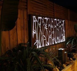 Lámpara de Jardín LED de Acero Corten para Exteriores, Resistente al Agua y a la Intemperie, Estilo Art Deco, para Caminos de Jardín y Patio - Product Image 3