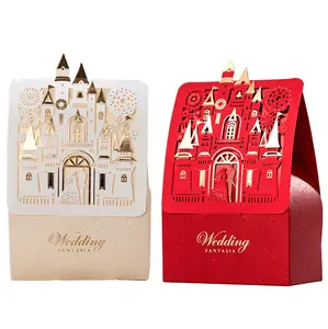 Luxury Small <strong>Red</strong> Cute Baby Shower Party Packaging Paper Carton Custom Printed Door Gift Wedding Candy Favor <strong>Box</strong> for Guests - Product Image 1