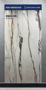 Pannello in pietra sinterizzata con vetri 1600x3200x12mm, pronto <span class=keywords><strong>per</strong></span> la spedizione <span class=keywords><strong>per</strong></span> rivestimenti e mobili, superficie facile da pulire - Product Image 5