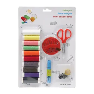 JP Including Scissors And Safety Pins As Well As Embroidery Needle With Thread Set Mini Travel Portable Sewing Tool kit