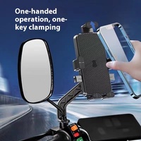 Nouveau support de téléphone portable pour moto Yanjin, réglable en hauteur, en ABS, antichoc, anti-vibration, multifonctionnel
