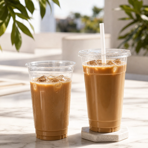 Custom Printed Clear PET Cold <b>Drink</b> <b>Cups</b> with Lids Disposable <b>Plastic</b> <b>Cups</b> for Bubble Tea Juice Coffee Beverage 8oz-24oz - Product Image 1