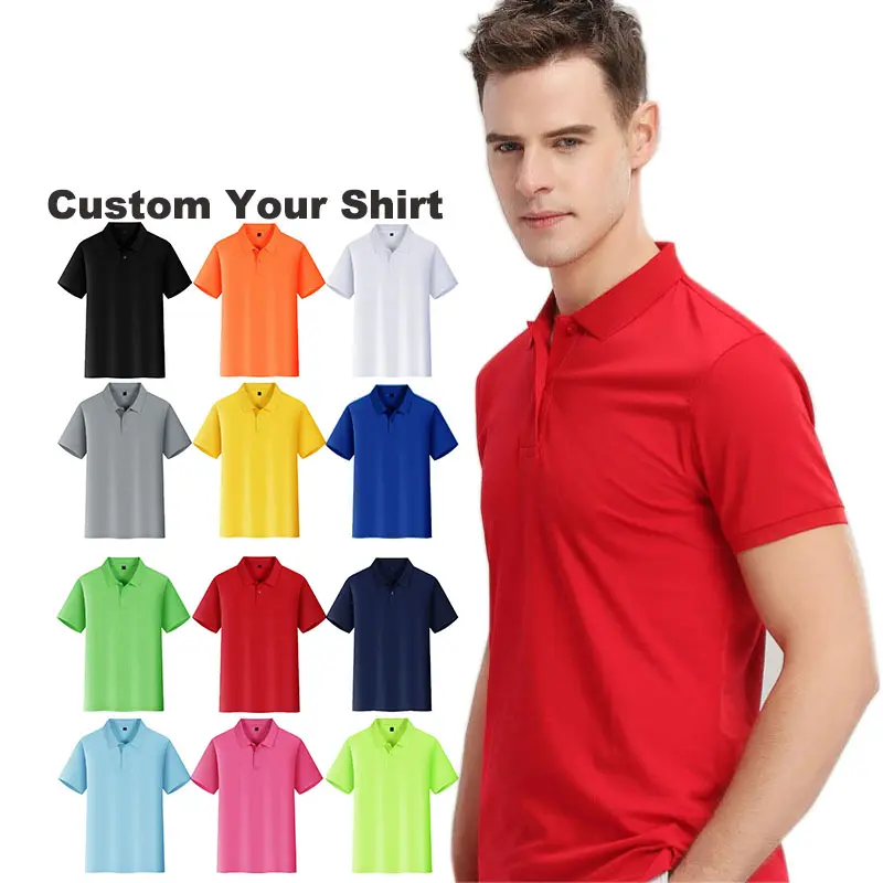 CT19 Custom Golf Shirts Schnellt rocknende Kinder Sublimation Rohlinge Jungen T-Shirts Herren T-Shirts Polo Shirts Mit Stickerei Logo