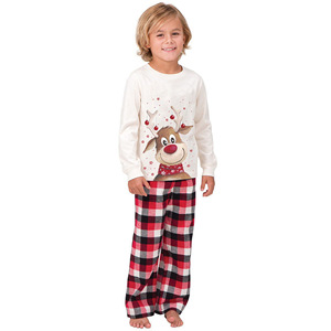 Pyjamas de Noël personnalisables Lijia pour la famille, pyjamas en coton tendance, ensemble assorti mère-fille, pyjamas pour bébé fille - Product Image 3