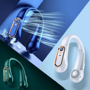 Ventilateur de cou portable USB à prix de gros, 5 vitesses, pour extérieur, rafraîchisseur d'air - Product Image 6