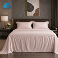 Ensemble de draps en viscose de bambou biologique ultra-doux, hypoallergénique, 400TC, certifié BSCI et ISO9001, rembourré de soie de bambou