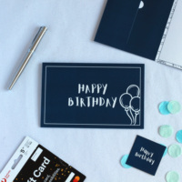 Tarjetas de Felicitación Personalizadas de Alta Gama, Ecológicas, Tamaño A6, para Niños, con Diseño de Dinero, Acabado Mate, Protección UV, con Sobres y Caja