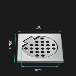 Desagüe de Piso Cuadrado de Acero Inoxidable, Tapa de Desagüe Antiolores y Anticongelante para Baño, Balcón, <span class=keywords><strong>Lavadora</strong></span>, Proyectos del Hogar - Product Image 2