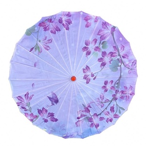 ร่มไม้ไผ่ของขวัญสำหรับงานแต่งงานร่มตกแต่งสไตล์จีน - Product Image 1