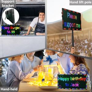 Panneau d'affichage numérique LED programmable P2.5, écran portable WiFi pour la publicité, les stands de vendeurs, les cafés - Product Image 3