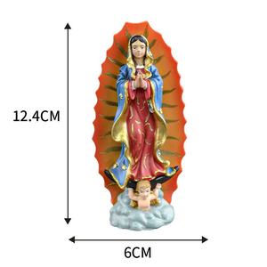 Estatua religiosa <span class=keywords><strong>de</strong></span> Madonna, adorno <span class=keywords><strong>de</strong></span> resina, Nuestra Señora <span class=keywords><strong>de</strong></span> <span class=keywords><strong>Guadalupe</strong></span>, decoraciones navideñas para el hogar para la oración - Product Image 4