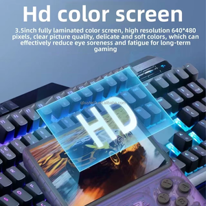 Console de jeu portable JJ R40S <span class=keywords><strong>Pro</strong></span> Mini, écran HD IPS de 3,5 pouces, batterie 3200 mAh, double joystick 3D, système d'exploitation Linux, jeux vidéo - Product Image 3