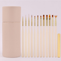 Pinceau à ongles de haute qualité, 12 ensembles de peinture à ongles de couleur couramment utilisés, stylo de traction, stylo de luminothérapie pour la beauté
