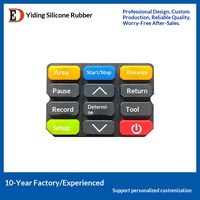 Manufacturer Supplies Silicone Keycaps-Translucent Conductive Oil-Sprayed Printed Laser-Engraved-Black Orange Red