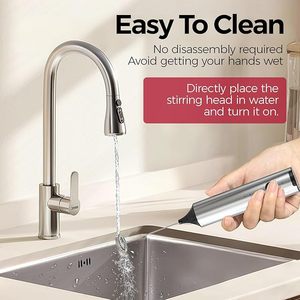 겔링 신형 3단계 속도 조절 전동 핸드헬드 우유 거품기 공장 공급업체 커피 믹서 비터 (2개의 거품기 포함) - Product Image 3