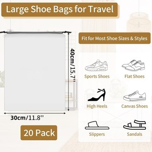 Waterproof EVA Frosted Drawstring <b>Bag</b> Reusable Clothing Packaging Pouch With Custom Printing - Product Image 6
