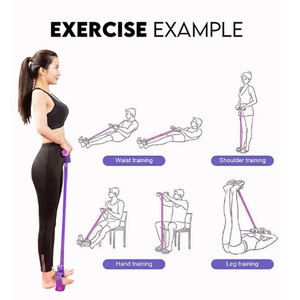 Ensemble <span class=keywords><strong>de</strong></span> bandes <span class=keywords><strong>de</strong></span> résistance pour gym, pédale, poitrine et corde <span class=keywords><strong>de</strong></span> traction pour entraînement et exercice - Product Image 5