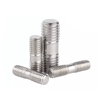 Factory Price M10 M12 M16 m18 M20 Double End Stud Bolt Threaded Rods Grade 8.8 Carbon Steel and Stainless Steel Stud Bolt