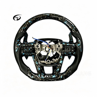 Fourni directement par le fabricant. Volant en fibre de carbone forgé pour Hilux, volant noir et or