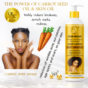 Lotion Corporelle Nourrissante au Concentré de Carotte Revitalisant Formule Éclaircissante Intense 500ml - Product Image 6