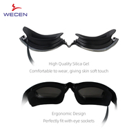 Lunettes de natation pour adultes très vendues, protection UV, étanches, revêtement arc-en-ciel, lunettes de sport pour l'extérieur