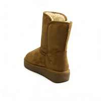 Vente directe d'usine OEM/ODM, bottes d'hiver unisexes mi-mollet, double face en peau de mouton, semelle en EVA TPR, bottes imperméables et chaudes
