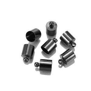 50개/묶음 태슬 가죽 끈 끝 크림프 캡 비즈 3 4 5 6 7 8 9 10mm 끝 마개 DIY 목걸이 보석 제작 재료 - Product Image 3