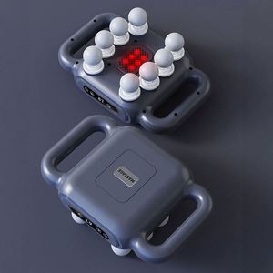Pistola de Masaje Fascial Portátil Profesional LINGHUI LH-8H de Ocho Cabezales con Batería de 2000 mAh para Alivio del Dolor Muscular, Vibración para Cuerpo, Cintura y Cuello - Product Image 6