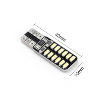 RCJ LED T10 3014 24SMD Canbus W5W 158 194 Auto-Innen tür lampe DC12V Aluminium legierung CE-zertifiziert