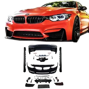 Kit carrosserie pour BMW Série 4 F32, nouveau kit de mise à niveau M4 en plastique PP avec pare-chocs avant/arrière et jupes latérales, installation par visserie - Product Image 6