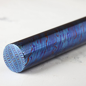 Bastone dambtanium su misura della materia prima per la fabbricazione di anelli di <span class=keywords><strong>titanio</strong></span> damasco barra rotonda - Product Image 5