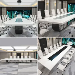 Zitai High End Luxury 8 10 12 16 Person Seater Office Meeting Desk Conference Table Office Board Meeting Room Desk