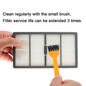 Brosse à rouleau principal, filtre de brosse latérale, <span class=keywords><strong>Combo</strong></span> de remplacement pour <span class=keywords><strong>aspirateur</strong></span> <span class=keywords><strong>iRobot</strong></span> roombras s9 (9150) s9 + s9 plus (9550) série s - Product Image 6