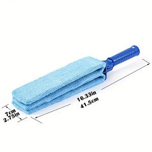 Spazzola per la pulizia di tende e radiatori in microfibra all'ingrosso, spazzola per la pulizia delle pale della ventola, piumino per la pulizia della polvere sostituibile, morbido e rimovibile per la sporcizia - Product Image 5
