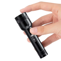 Mini lampe torche LED rechargeable USB portable EDC, corps en alliage d'aluminium, fonction zoom télescopique, 1000 lumens, modèle M03