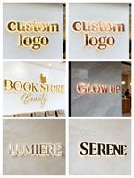 Letrero Exterior de Acero Inoxidable con Retroiluminación 3D, Letras de Canal con Logotipo, Letras Acrílicas Iluminadas de Lujo para Publicidad, Logotipo LED