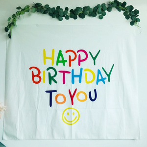 Tapiz <span class=keywords><strong>de</strong></span> Pared con Diseño <span class=keywords><strong>de</strong></span> <span class=keywords><strong>Feliz</strong></span> <span class=keywords><strong>Cumpleaños</strong></span>, Tapiz Decorativo <span class=keywords><strong>para</strong></span> Habitación, Decoración Kawaii <span class=keywords><strong>para</strong></span> el Hogar, Decoración <span class=keywords><strong>de</strong></span> Pared <span class=keywords><strong>para</strong></span> Sala <span class=keywords><strong>de</strong></span> Estar - Product Image 6