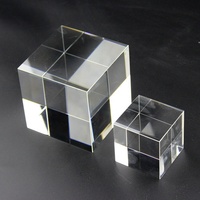 Vente en gros, populaire, personnalisable, bloc de cristal transparent 505080, gravure laser personnalisée, thème amour 3D rectangulaire