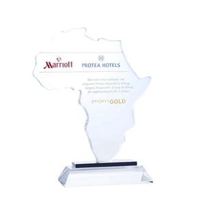 Trophée en cristal personnalisé en forme de <span class=keywords><strong>carte</strong></span> <span class=keywords><strong>du</strong></span> <span class=keywords><strong>monde</strong></span>, plaque d'honneur en cristal, nouveau design <span class=keywords><strong>gratuit</strong></span> - Product Image 1