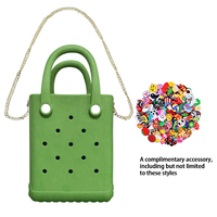 Sac fourre-tout élégant et tendance pour femme, en mousse EVA imperméable, idéal pour le supermarché, sac à main en silicone couleur bonbon, sac de plage