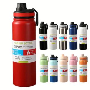 Nouveau produit : Tasse isotherme à double paroi de 600 ml, en acier inoxydable, avec couvercle et paille - Product Image 4