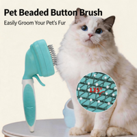 Kit de toilettage pour chat 6 en 1 vert menthe, coupe-ongles, brosse, peigne, tondeuse pour chaton