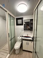 Maison conteneur préfabriquée portable 20 pieds 40 pieds, en matériaux neufs, avec accessoires de structure DIY préfabriqués