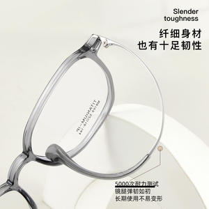 Monture de lunettes en titane TR Early Morning, rectangulaire, monture complète, légère, unisexe, M8189 Danyang - Product Image 2