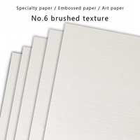 Papier d'art spécial gaufré texturé brossé blanc n°6, matériaux recyclés, 100-400 GSM, pour emballage universel et cadeaux haut de gamme