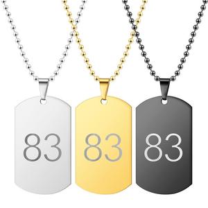 Disesuaikan Persegi Panjang Geometris Perhiasan Laser QR Kode Pesona Pribadi QR Kode Liontin - Product Image 2