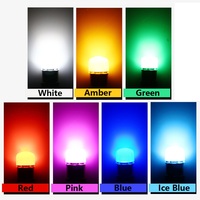 Ampoule led multicolore DC 12V BA9S 3030 1W-L, Spot de voiture, étanche, feu de recul, lampe de lecture, lampe de porte pour voiture